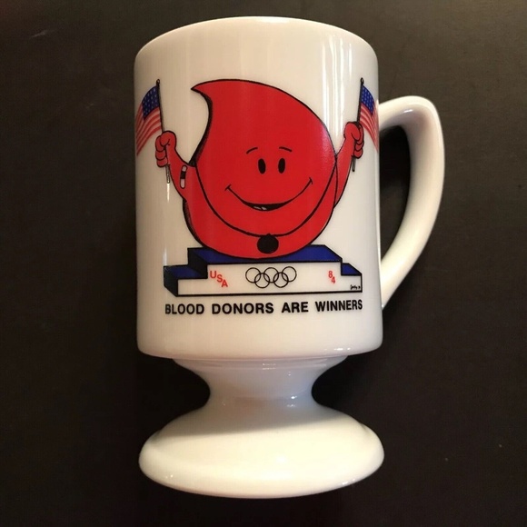 Blood Bank DONOR SHIRT LG & MUG USA Olympic Rings TAKES ALL TYPES TO SAVE LIVES - Picture 3 of 10